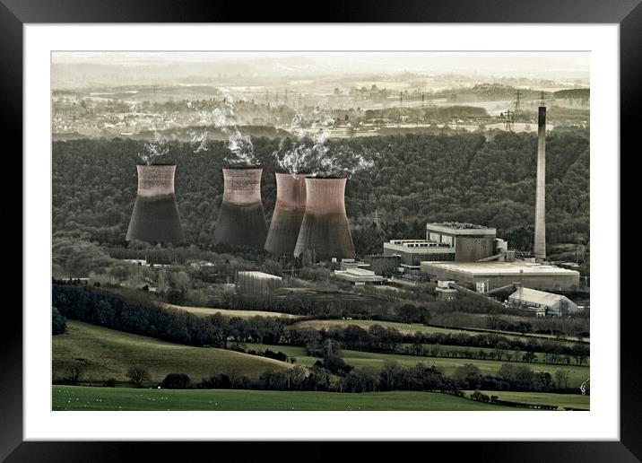 Ironbridge Power Station Framed Mounted Print by Hectar Alun Media