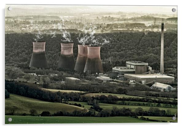 Ironbridge Power Station Acrylic by Hectar Alun Media