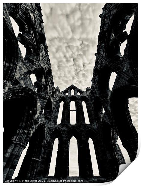 Whitby Abbey Print by Mark Oliver