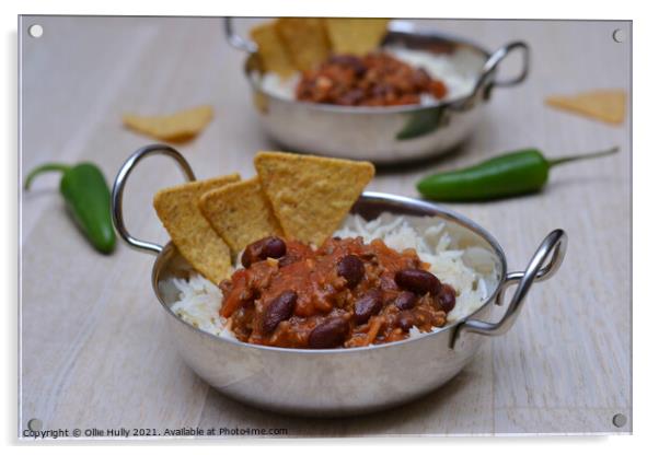 Chilli con carne Acrylic by Ollie Hully