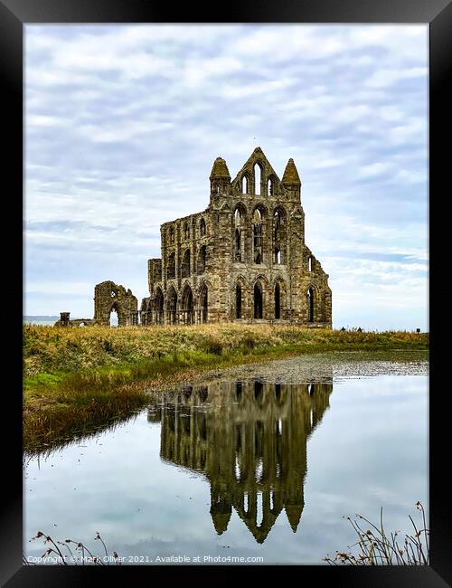 Whitby Abbey Framed Print by Mark Oliver