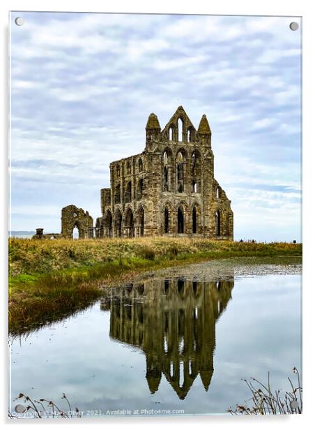 Whitby Abbey Acrylic by Mark Oliver