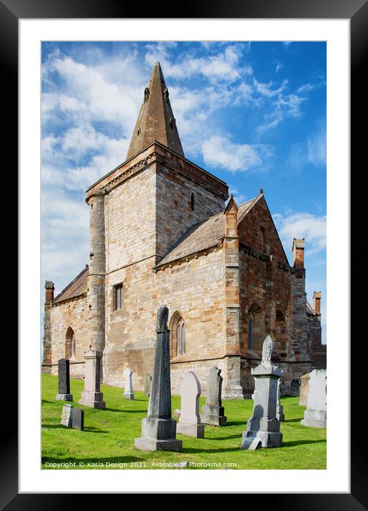 St Monans Church, East Neuk of Fife, Scotland Framed Mounted Print by Kasia Design