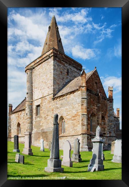 St Monans Church, East Neuk of Fife, Scotland Framed Print by Kasia Design