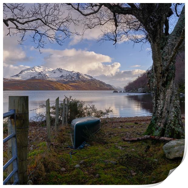 Escape to  Loch Maree in the  Highlands  Print by mary spiteri