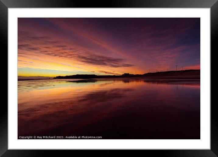 Sandhaven Beach Framed Mounted Print by Ray Pritchard