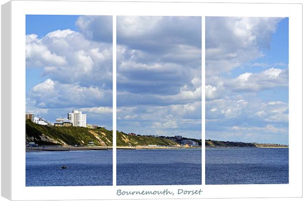 Bournemouth Triptych Canvas Print by Donna Collett