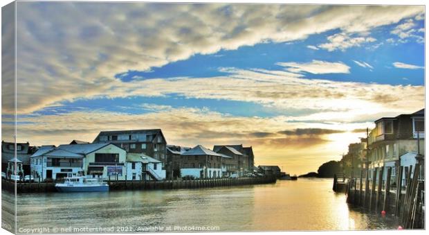 Early Morning Skies Over Looe, Cornwall. Canvas Print by Neil Mottershead