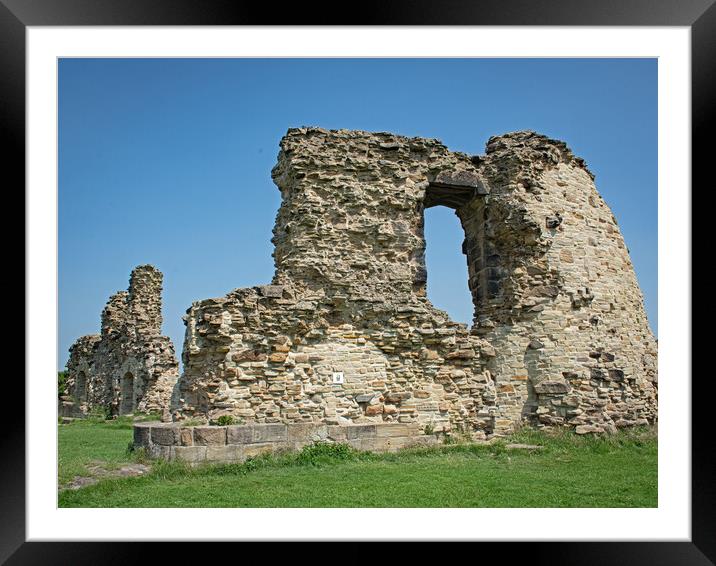 Sandal Castle, Wakefield Framed Mounted Print by Vicky Outen