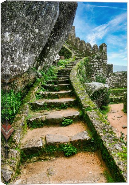 The Stairway to :- Canvas Print by Wight Landscapes