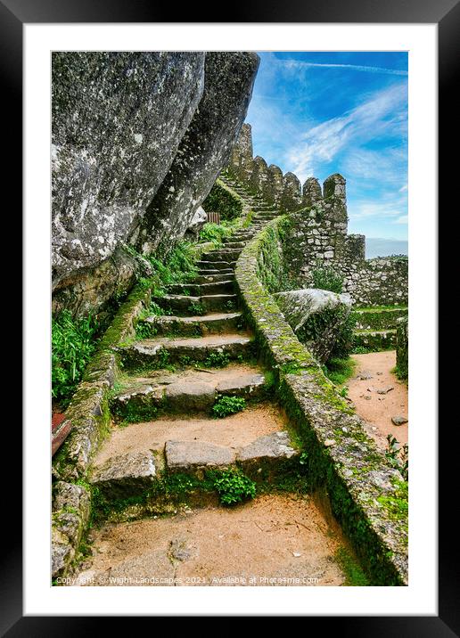 The Stairway to :- Framed Mounted Print by Wight Landscapes