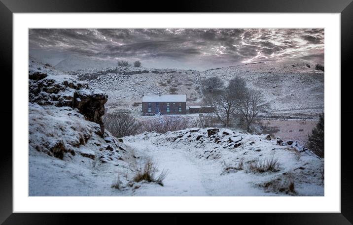 Winter at The Stump Framed Mounted Print by Leighton Collins
