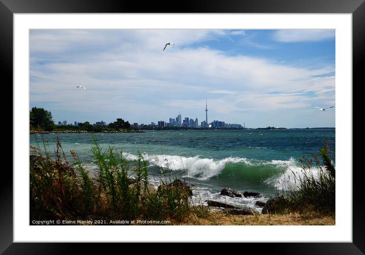 Toronto Shores Framed Mounted Print by Elaine Manley