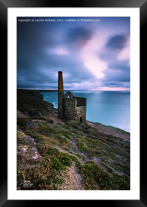 Wheal Coates Mine Framed Mounted Print by Lauren McEwan