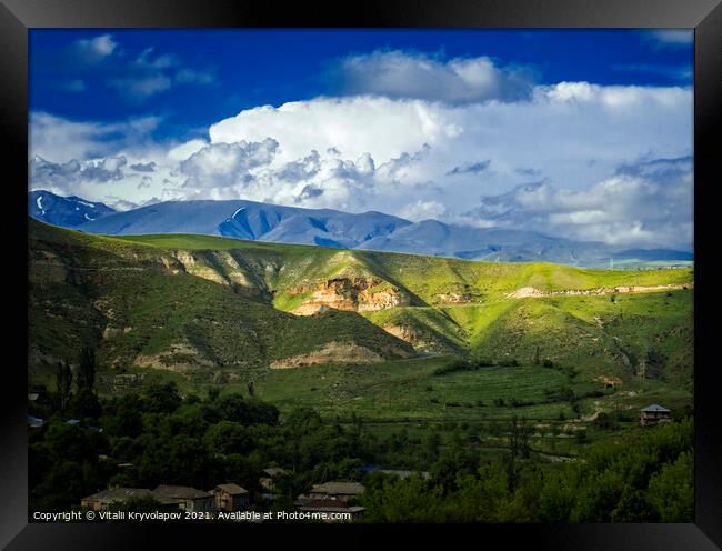Mountains in Syunik province Armenia Framed Print by Vitalii Kryvolapov