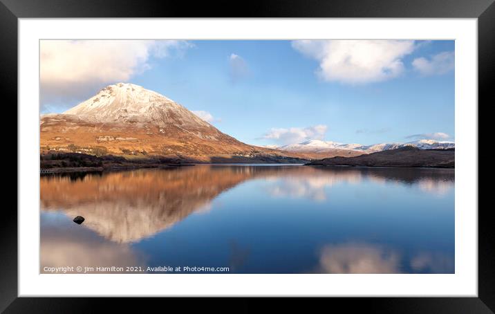Mount Errigal, County Donegal Framed Mounted Print by jim Hamilton