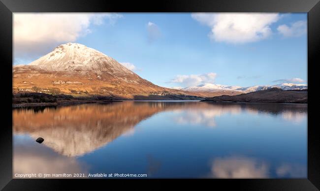 Mount Errigal, County Donegal Framed Print by jim Hamilton