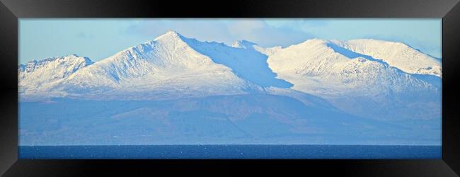 Isle of Arran in Winter. Framed Print by Allan Durward Photography