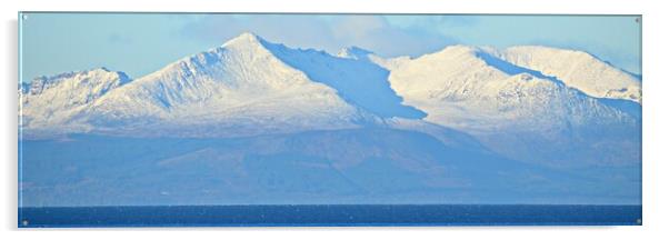 Isle of Arran in Winter. Acrylic by Allan Durward Photography