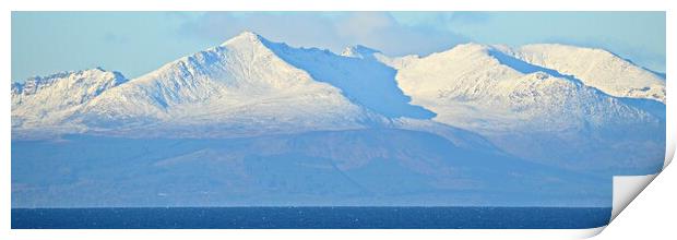 Isle of Arran in Winter. Print by Allan Durward Photography