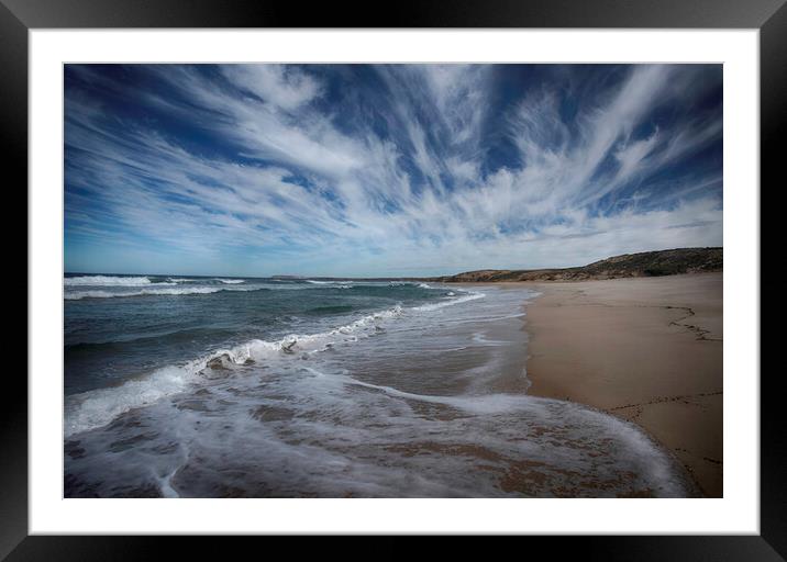 Mount Camel Beach Framed Mounted Print by Anne Christie