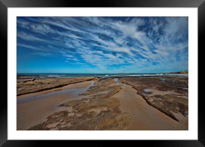 Mt Camel beach Framed Mounted Print by Anne Christie