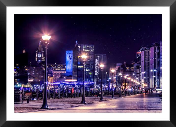 Liverpool walkway Framed Mounted Print by Kevin Elias