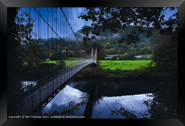 Sapper Bridge Betws-y-Coed Framed Print by Ron Thomas