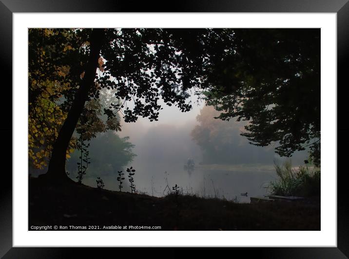 Early Morning Fishermen Framed Mounted Print by Ron Thomas