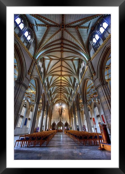 Blackburn Cathedral Framed Mounted Print by Sandra Pledger