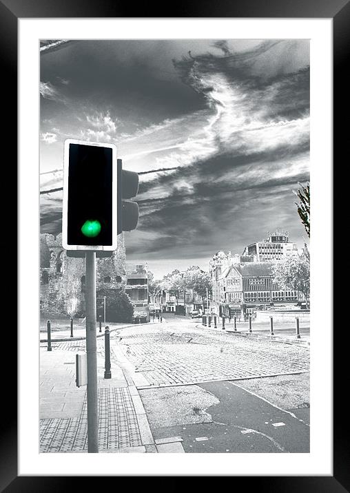Green light for Wind Street Framed Mounted Print by Dan Davidson