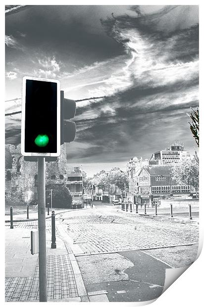 Green light for Wind Street Print by Dan Davidson