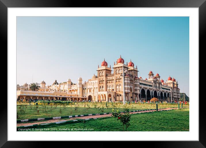 Mysore Palace Framed Mounted Print by Sanga Park