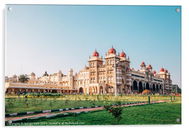 Mysore Palace Acrylic by Sanga Park