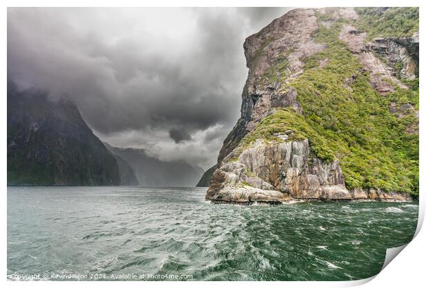 Milford Sound, Southland Print by Kevin Hellon