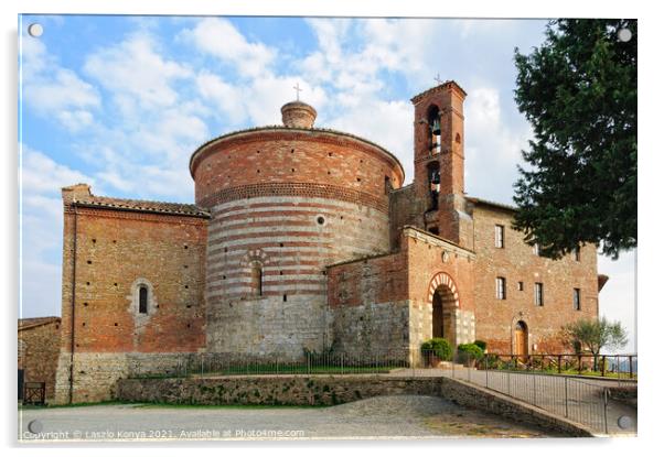 Hermitage of Montesiepi - San Galgano Acrylic by Laszlo Konya
