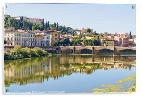 Ponte alle Grazie - Florence Acrylic by Laszlo Konya
