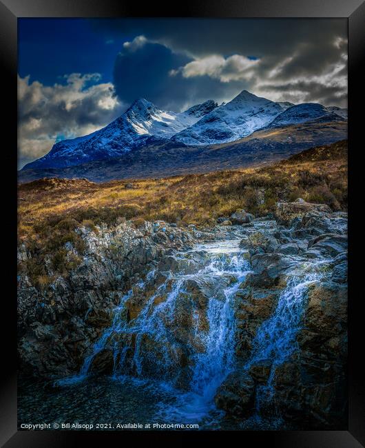 Allt Dearg Waterfall. Framed Print by Bill Allsopp