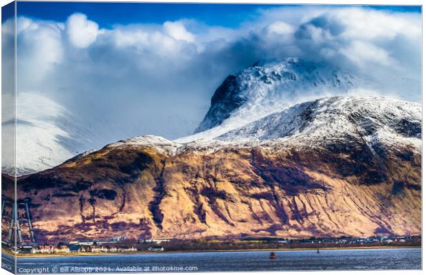 Ben Nevis from Corpach Canvas Print by Bill Allsopp