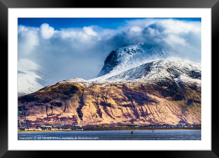 Ben Nevis from Corpach Framed Mounted Print by Bill Allsopp