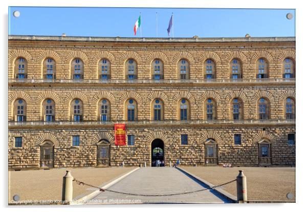 Palazzo Pitti - Florence Acrylic by Laszlo Konya