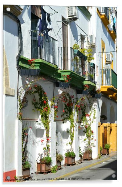 Andalusian Homes Acrylic by Alexandra Lavizzari