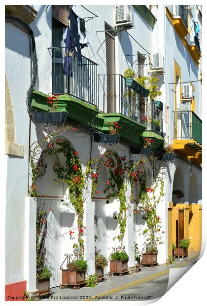Andalusian Homes Print by Alexandra Lavizzari