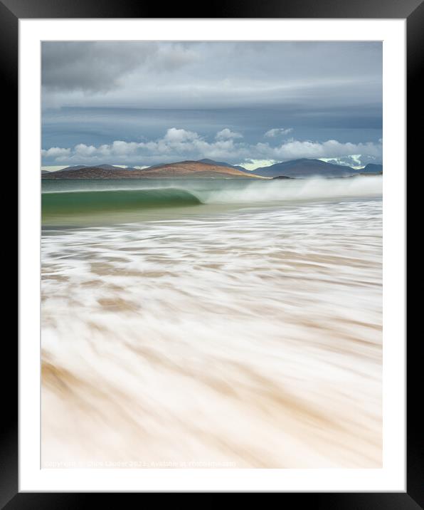Traigh Iar flow Framed Mounted Print by Chris Lauder