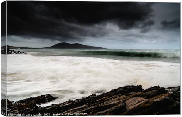 Ceapabhal storm Canvas Print by Chris Lauder