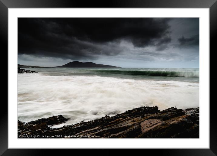 Ceapabhal storm Framed Mounted Print by Chris Lauder