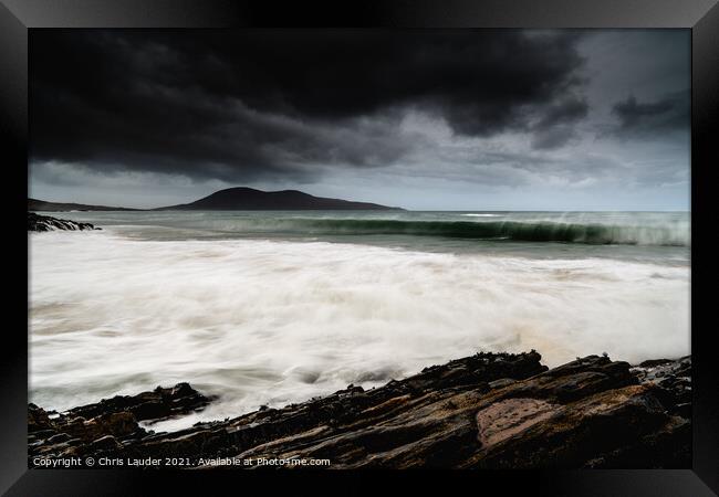 Ceapabhal storm Framed Print by Chris Lauder