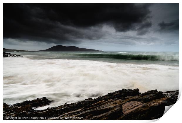 Ceapabhal storm Print by Chris Lauder