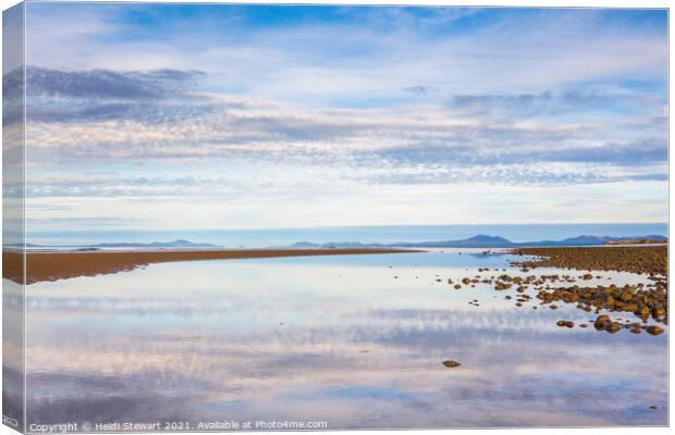 Harlech Beach Sunrise Canvas Print by Heidi Stewart