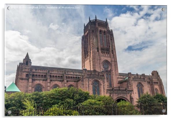 Liverpool Cathedral Acrylic by Phil Longfoot